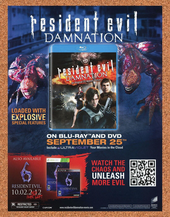 2014 Resident Evil 6 PS3 Original DVD Ad v7 - for just $19.49! 