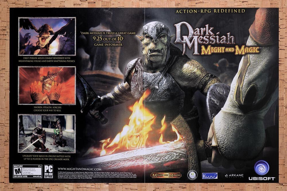 2007 Might And Magic Dark Messiah PC Original Ad v3 - for just $21.49! 