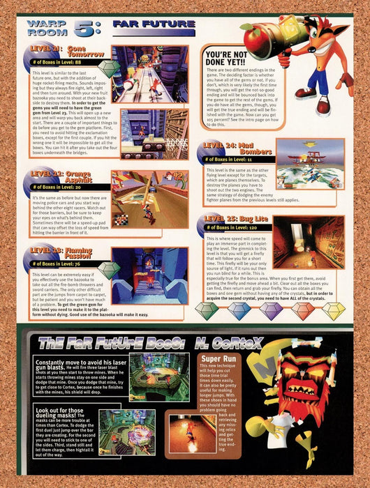 1999 Crash Bandicoot Warped Warp Room 5 Original Advertisement vr7 - for just $19.49! 