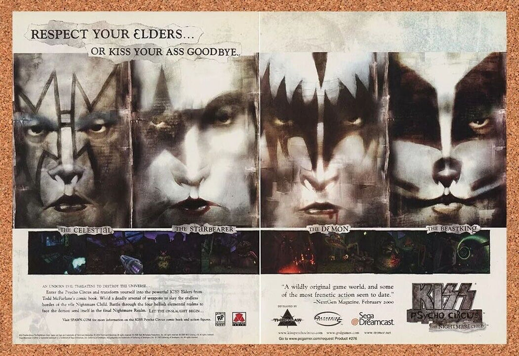 2002 Kiss Psycho Circus Child Dreamcast Original Ad - for just $21.49! 