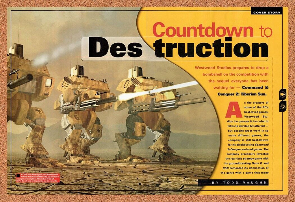 1998 Command & Conquer Tiberian Sun PC Original Ad v8 - for just $21.49! 