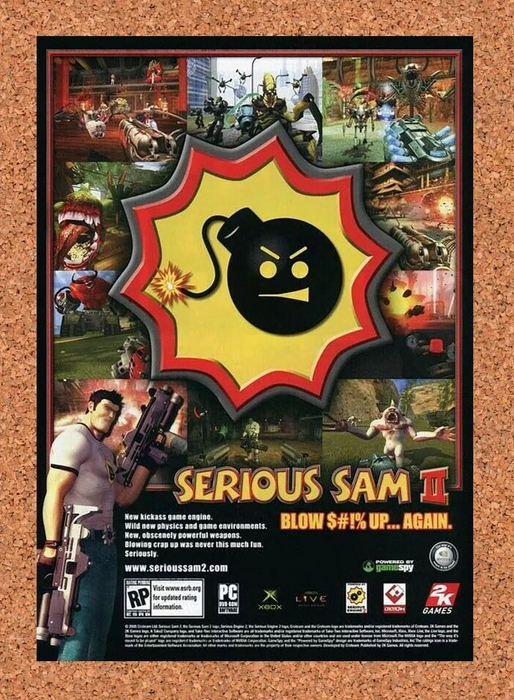 2006 Serious Sam II Xbox PC Original Ad 1 - for just $17.99! 