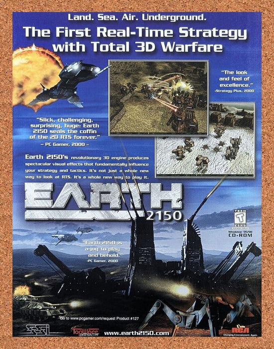2002 Earth 2150 PC Original Ad - for just $17.99! 