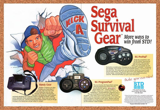 1994 STD Sega Survival Gear Original Ad v3 - for just $21.49! 