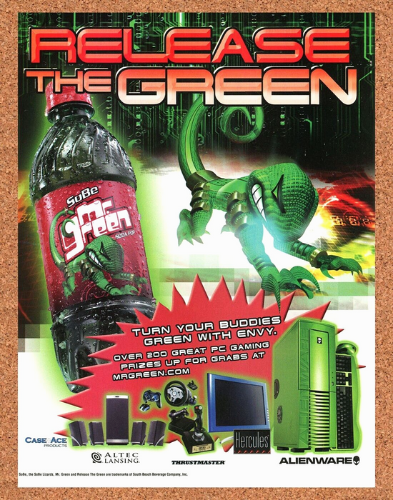 2004 Alienware Mr. Green Sobe Sweepstakes Original Ad - for just $18.99! 