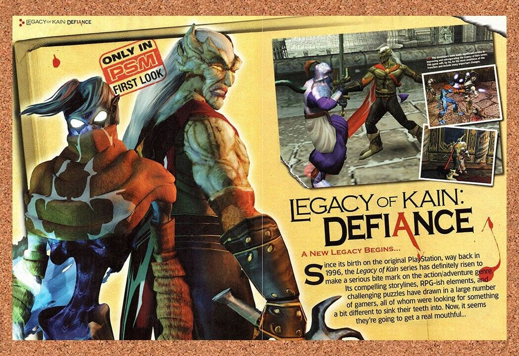 2003 Legacy Of Kain Defiance PS2 Original Ad v5 - for just $21.49! 