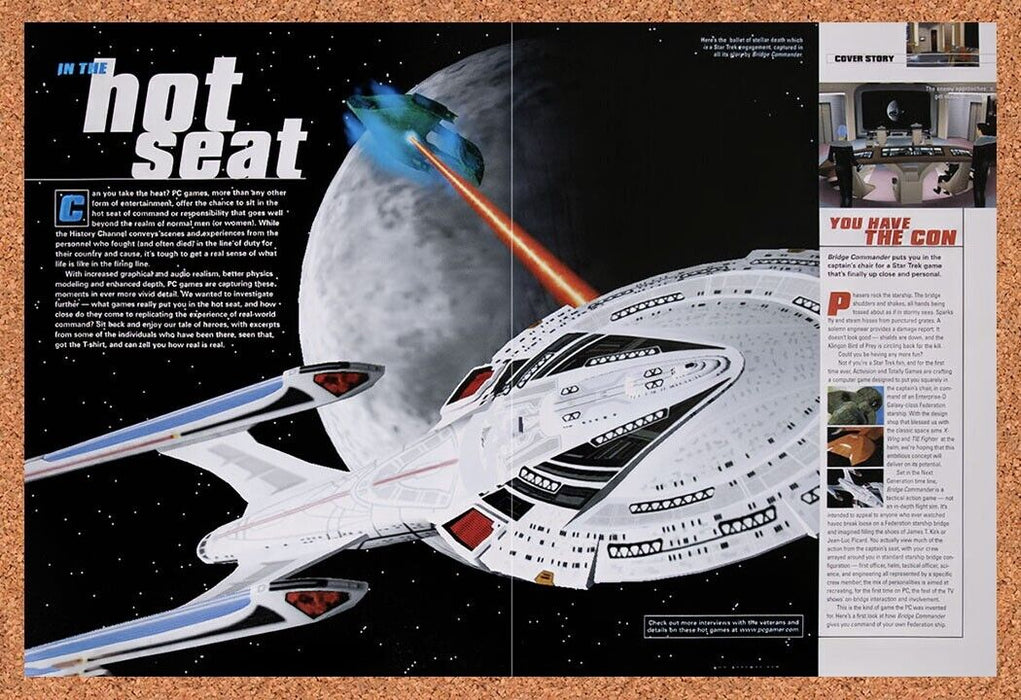 2000 Star Trek Bridge Commander PC Original Ad v4 - for just $21.49! 