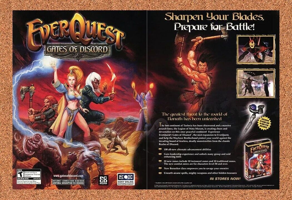 2006 EverQuest Gates Of Discord PC Original Ad - for just $21.49! 