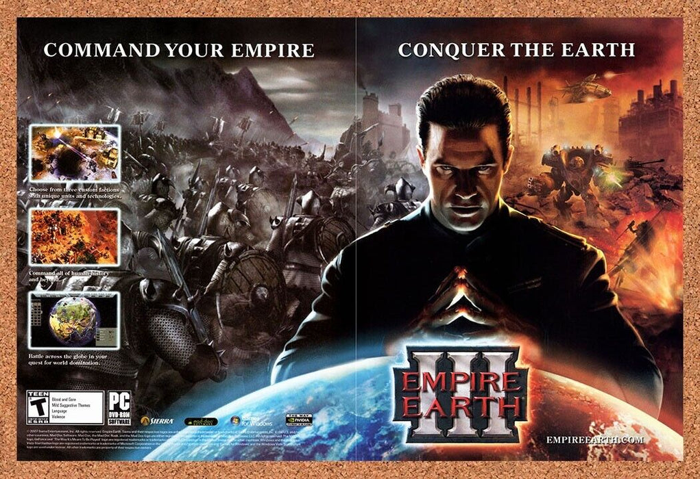 2008 Empire Earth III PC Original Ad v1 - for just $21.49! 
