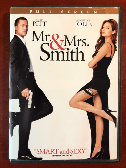 Mr. and Mrs. Smith (DVD, 2005, Full Screen) - K0428 - for just $1.99! 