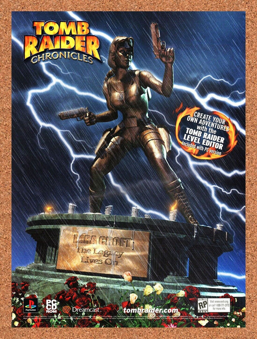 2000 Tomb Raider Chronicles PC Original Ad - for just $17.99! 