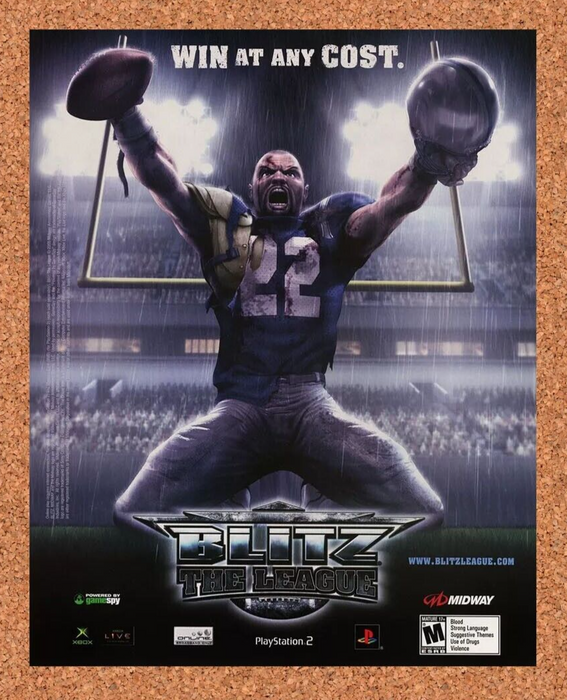 2008 Blitz The League PS2 Original Ad - for just $17.99! 