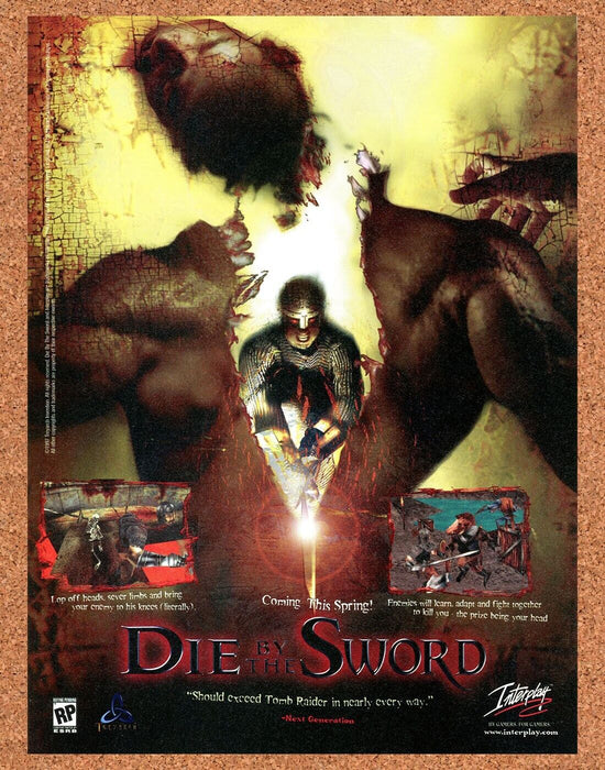 2000 Die By The Sword PC Original Ad v2 - for just $17.99! 