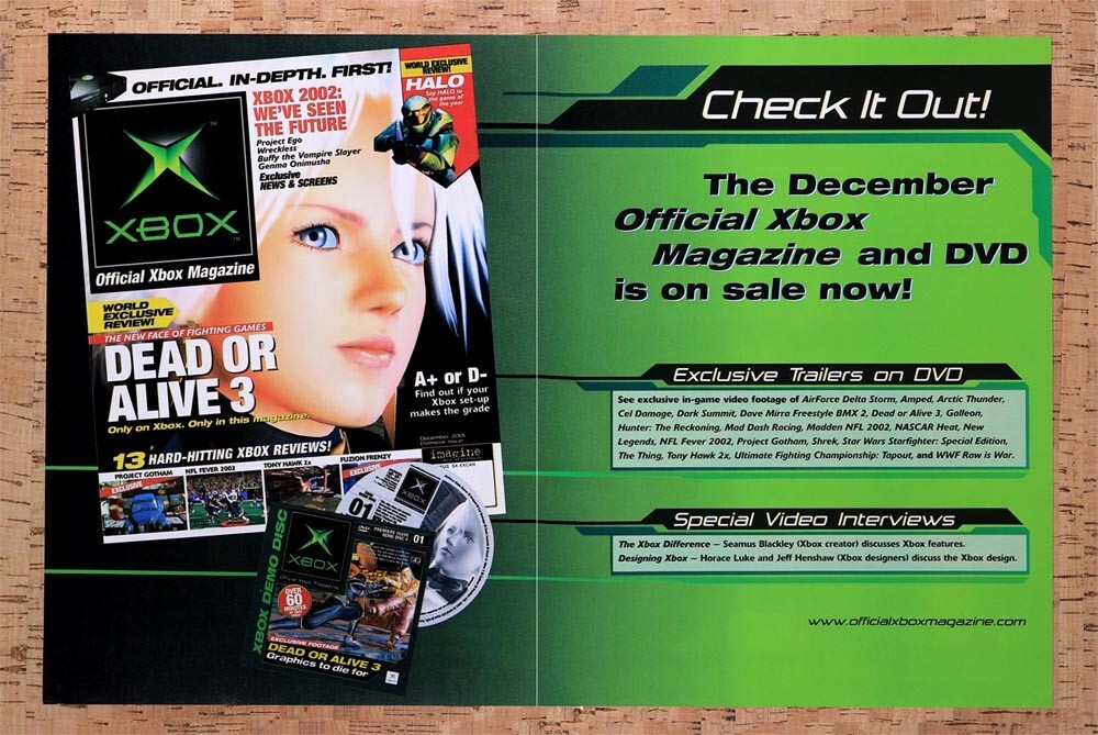 2001 Microsoft Xbox Magazine Launch Original Ad v3 - for just $21.49! 