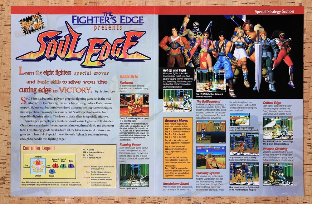1996 Soul Edge Arcade Original Ad v1 - for just $21.49! 