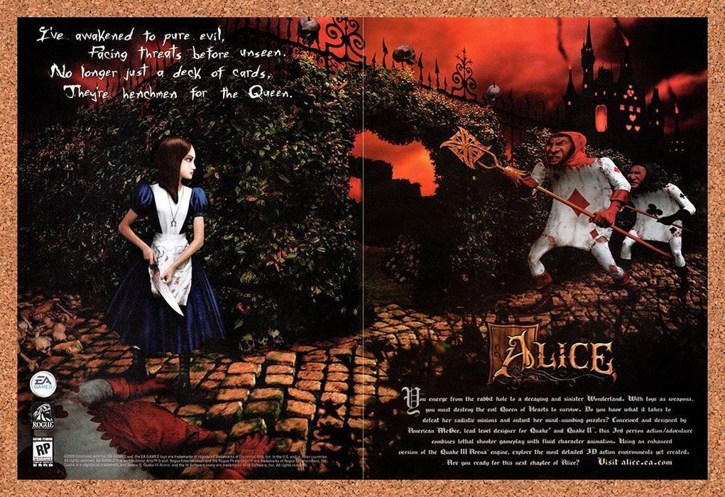 2001 American McGee's Alice PC Original Advertisement v2 - for just $28.49! 