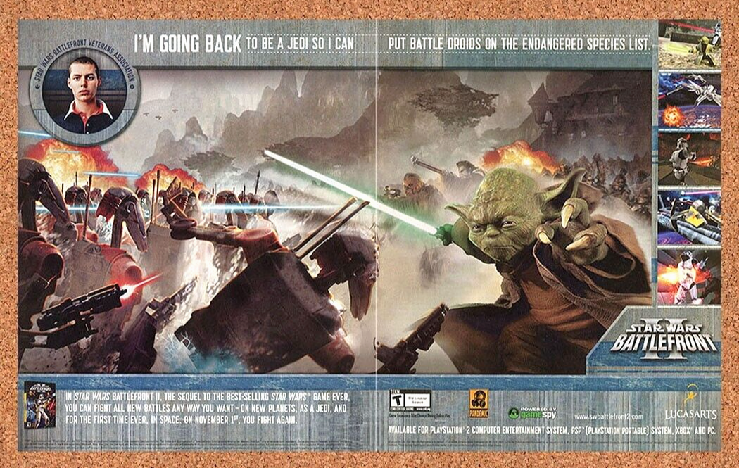 2006 Star Wars Battlefront 2 PS2 Original Ad - for just $21.49! 
