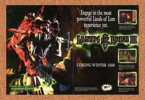 2000 Lands Of Lore III PC Original Ad v1 - for just $21.49! 
