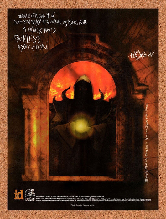 1995 Hexen PC Original Ad v4 - for just $18.99! 