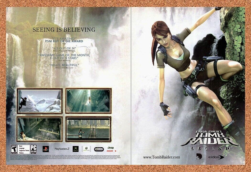 2006 Tomb Raider Legend PS2 Original Ad - for just $21.49! 