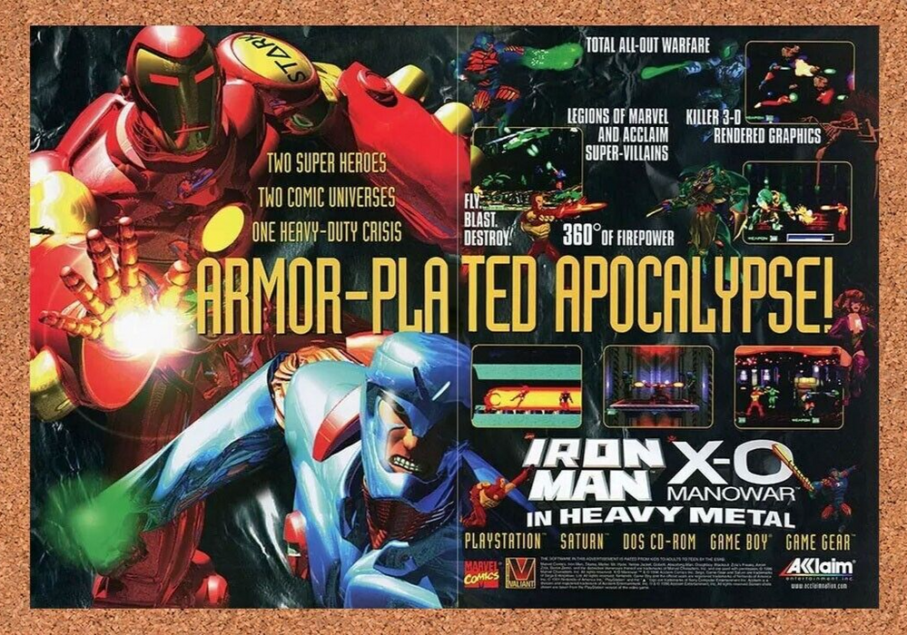 1997 Iron Man X-O Manowar Heavy Metal PC CD-Rom Original Ad - for just $21.49! 
