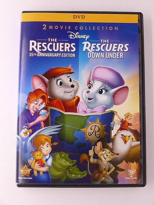 The Rescuers - The Rescuers Down Under (DVD, Disney double feature) - K8 - for just $5.99! 
