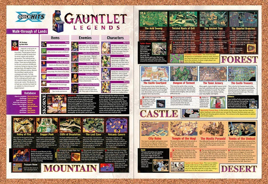 1999 Gauntlet Legends Mountain & Desert Original Advertisement vr1 - for just $23.99! 