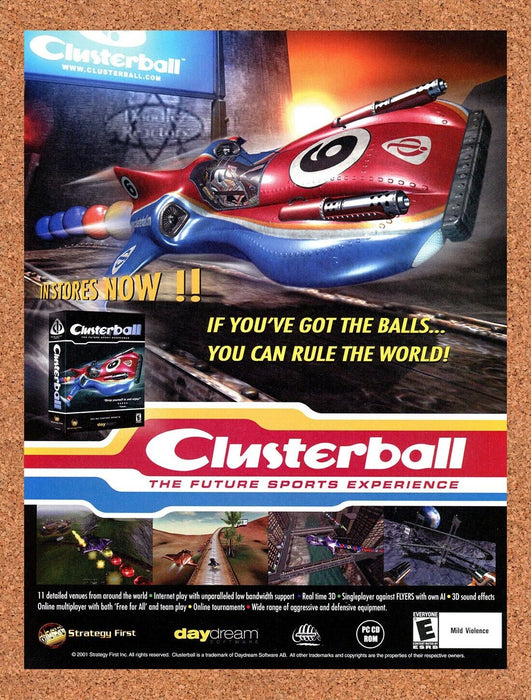 2001 Clusterball PC Original Ad - for just $17.99! 
