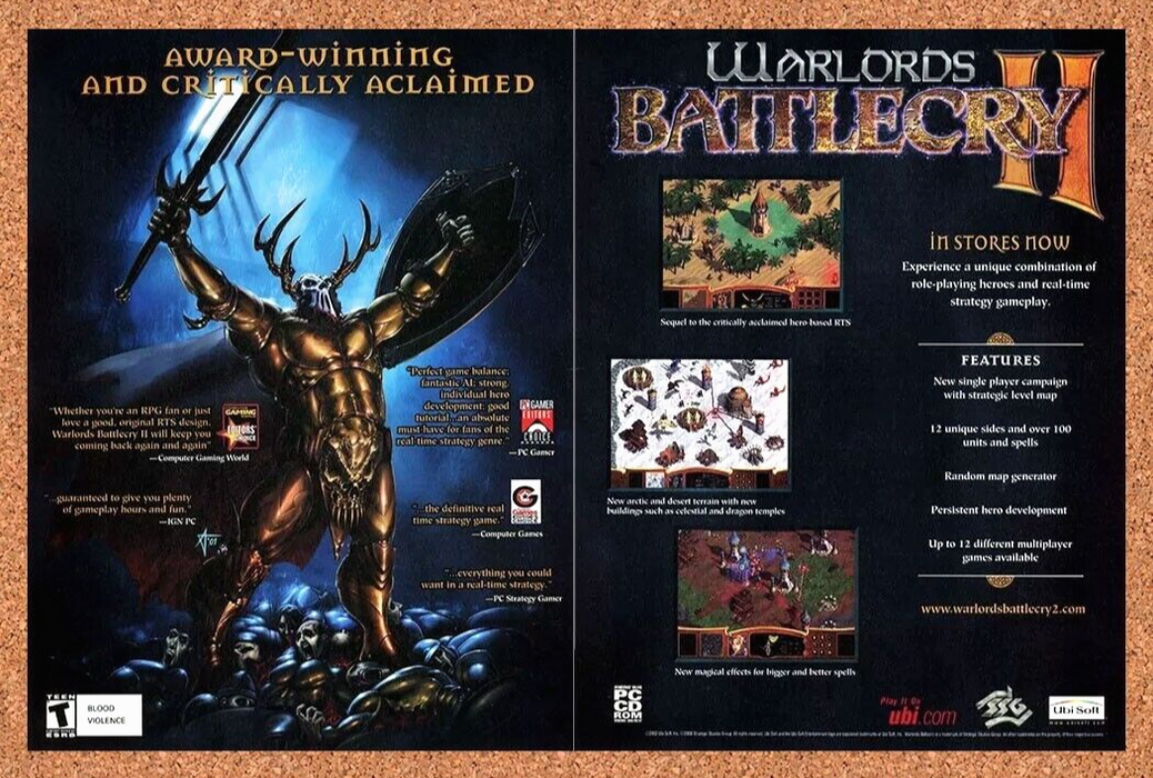 2004 Warlords II Battlecry PC Original Ad v5 - for just $22.49! 