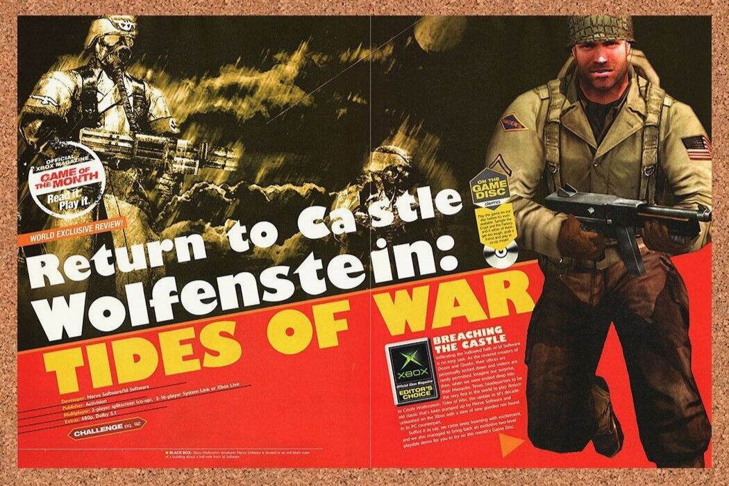 2003 Return To Castle Wolfenstein Xbox Original Ad v3 - for just $21.49! 