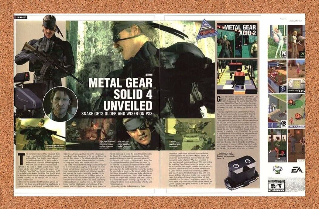 2007 Metal Gear Solid 4 PS3 Original Ad v1 - for just $21.49! 