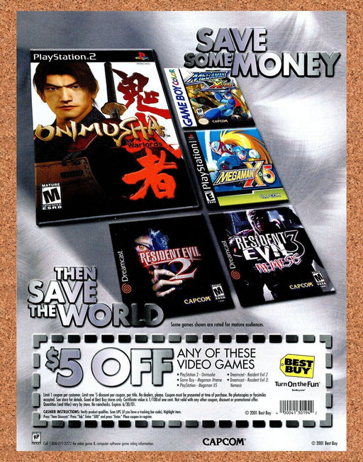 2003 Onimusha PS2 Original Best Buy Ad v1 - for just $17.99! 