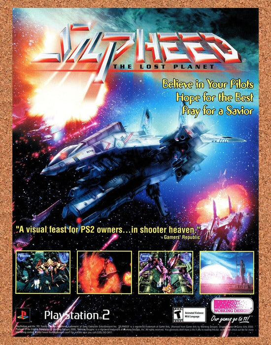 2002 Silpheed PS2 Original Working Designs Ad