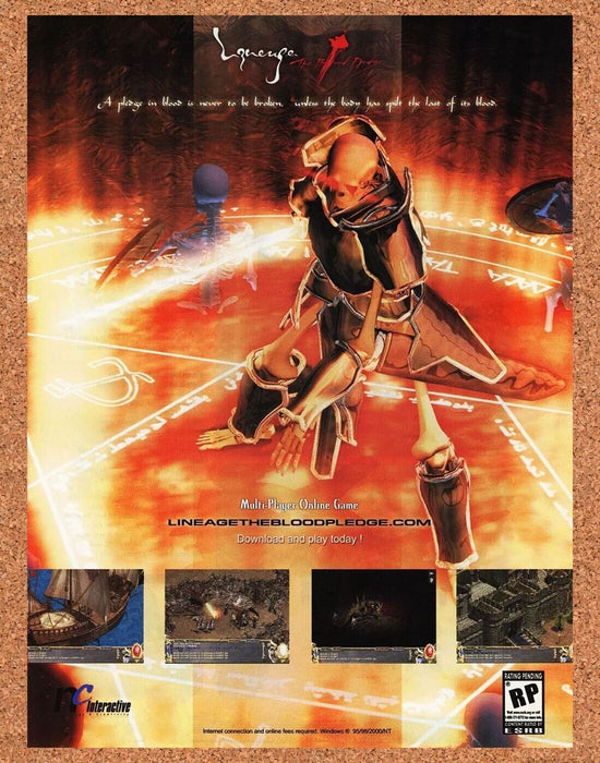 2003 Lineage Blood Pledge PC Original Ad v1 - for just $17.99! 