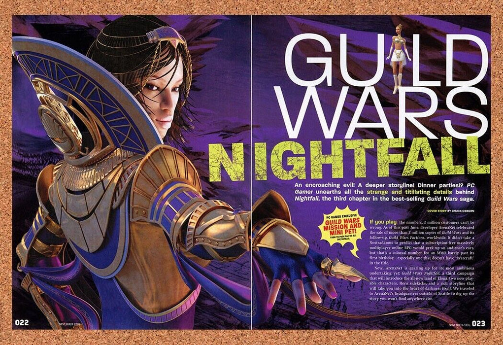 2006 Guild Wars Nightfall PC Original Ad - for just $21.49! 