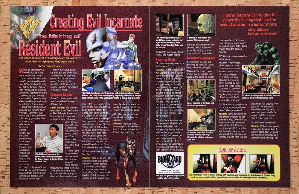 1996 Resident Evil The Making Of Original Ad v4 - for just $21.49! 