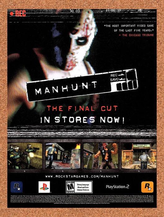 2004 Manhunt The Final Cut PS2 Original Advertisement v4 - for just $19.49! 