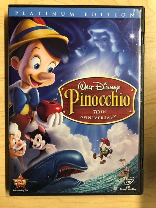 Pinocchio (DVD, Disney, 70th Anniversary Platinum Edition, 1940) - STK - for just $5.99! 