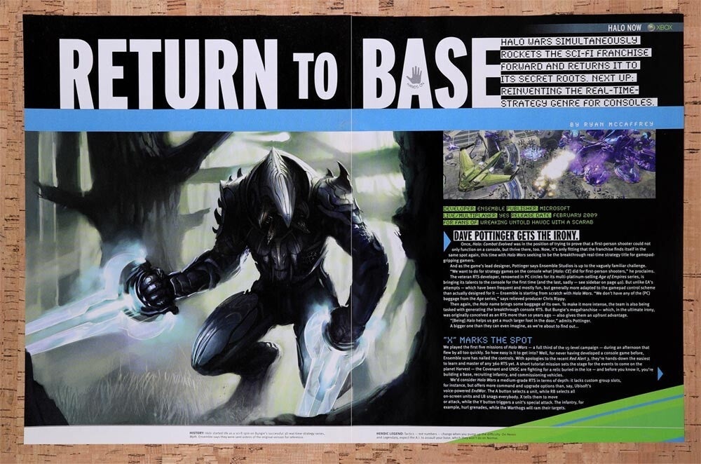2009 Halo Wars Preview Story Original Ad v4 - for just $21.99! 