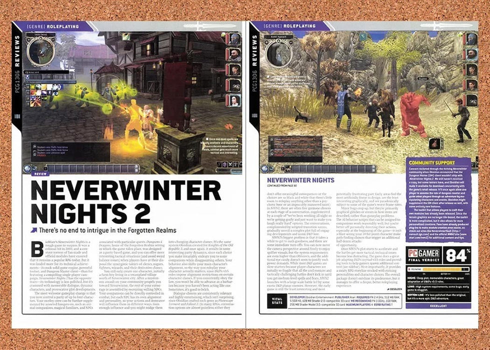 2006 Neverwinter Nights 2 PC Original Advertisement vr4 - for just $23.99! 