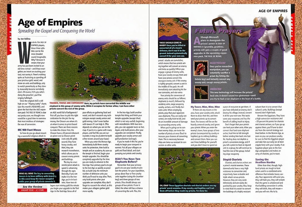 1998 Age Of Empires PC Original Advertisement vr1 - for just $23.99! 