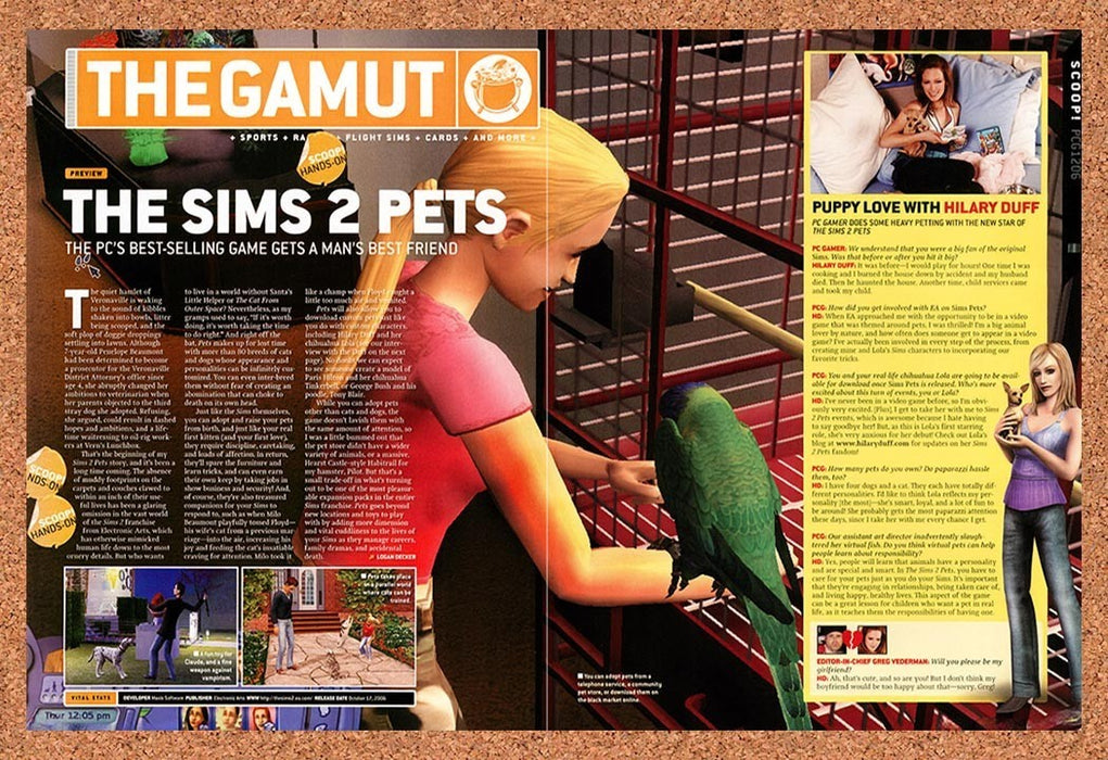 2006 Sims 2 The Pets PC Original Advertisement vr1 - for just $23.99! 