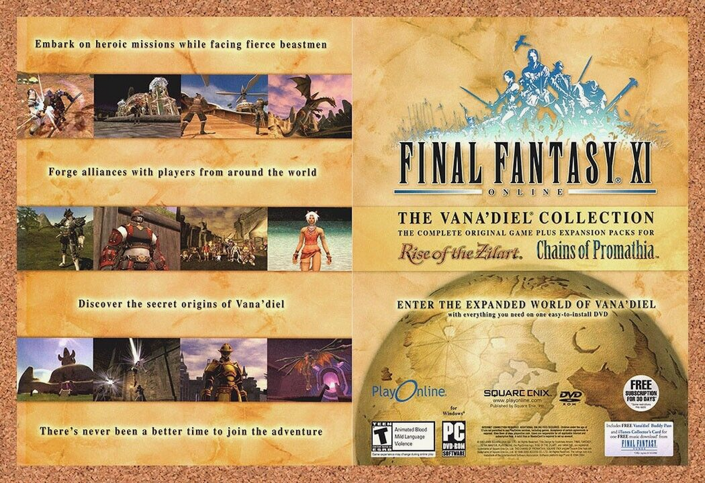 2006 Final Fantasy XI Online Vanadiel PC Original Ad - for just $21.49! 
