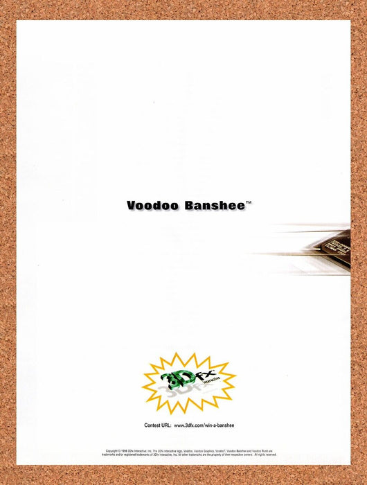 1998 Voodoo Banshee 3dfx Original Ad v1 - for just $17.99! 