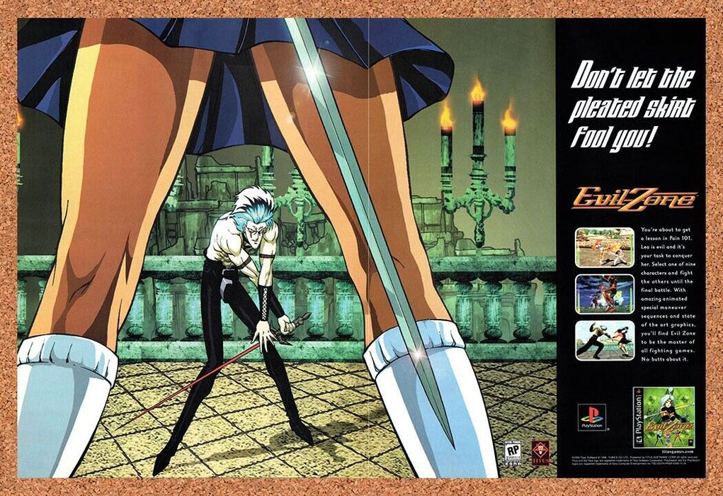 1999 Evil Zone PS1 Original Ad v1 - for just $19.34! 