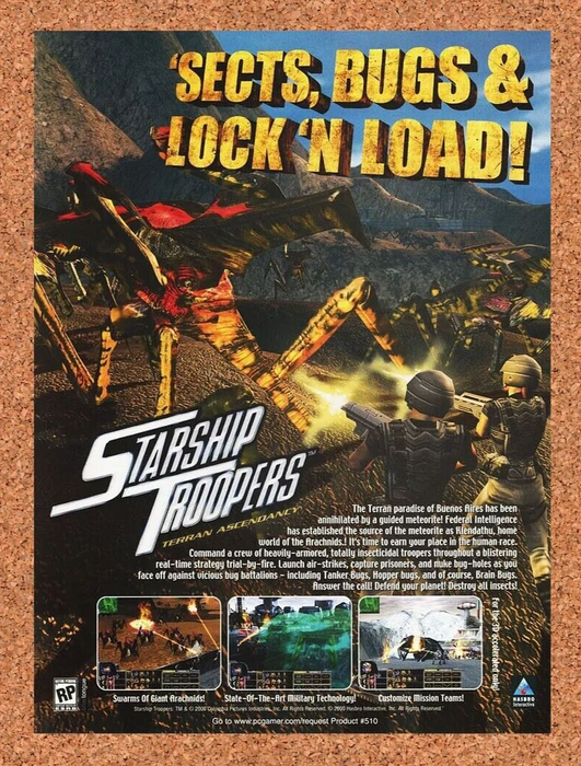 2002 Starship Troopers PC Original Ad - for just $18.49! 