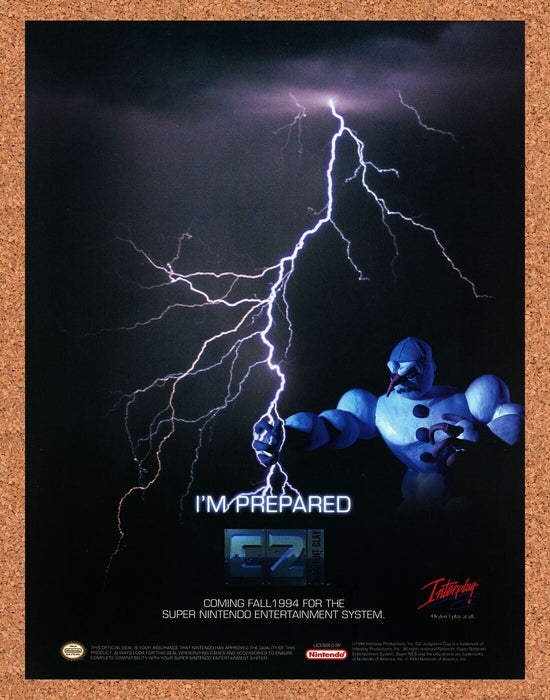 1994 ClayFighter 2 Judgement Clay SNES Original Ad - for just $17.99! 