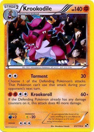 Krookodile (65/114) (Cracked Ice Holo) [Black & White: Base Set] - for just $1.50! 
