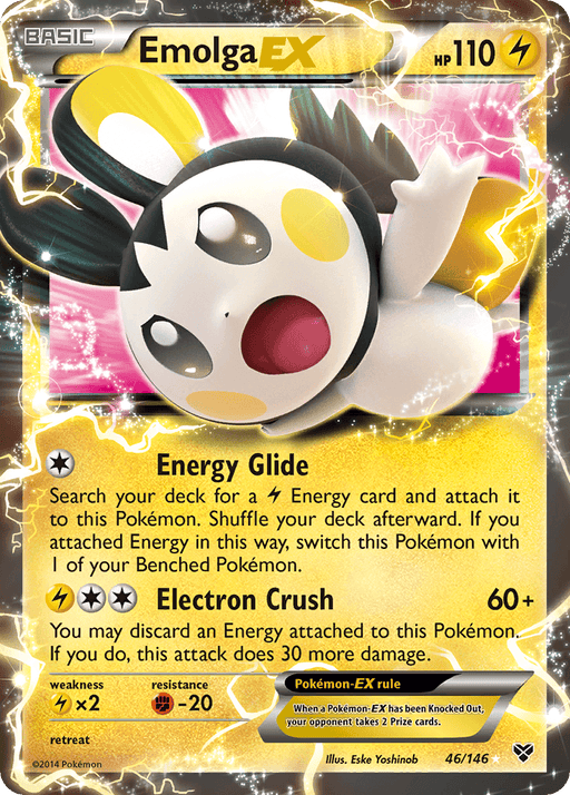 Emolga EX (46/146) [XY: Base Set] - for just $2.80! 