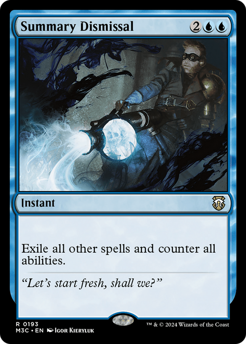 Summary Dismissal (M3C-193) - Modern Horizons 3 Commander - for just $0.08! 